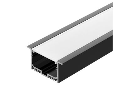 Алюминиевый профиль Arlight с экраном SL-LINIA62-F-2500 BLACK+OPAL 036307