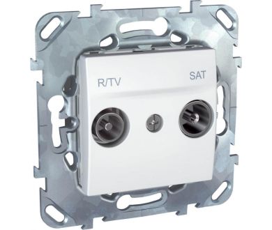 Розетка R-TV/SAT проходная Schneider Electric Unica MGU5.456.18ZD