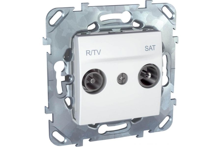 Розетка R-TV/SAT проходная Schneider Electric Unica MGU5.456.18ZD