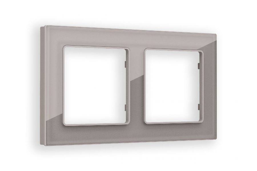 Рамка двухместная Ambrella Volt Platos AF330502