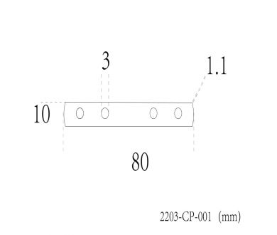 Линейный коннектор для соединения треков по прямой Favourite Practica 2203-CP-001