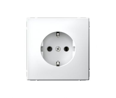 Розетка с заземлением Systeme Electric ArtGallery Белый GAL000143S