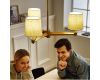 Люстра на штанге ImperiumLoft Stavra Jorgenson Beige/Dark Wood 203576-26