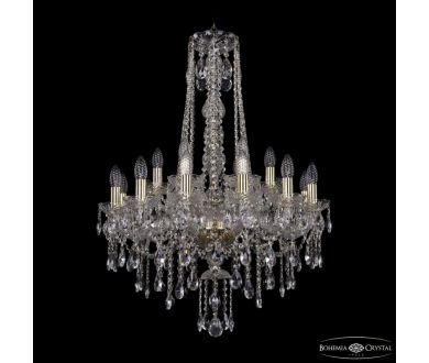 Подвесная люстра Bohemia Ivele Crystal 1415/12+6/220/h-86 G