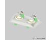 Встраиваемый светильник Crystal Lux CLT 068C2 WH