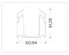 Корпус для накладного шинопровода Ambrella Light Magnetic 220V GL1014