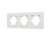 Рамка на 3 поста стеклянная Arlight FRM-OMALI-SFGS-3-WH 049712