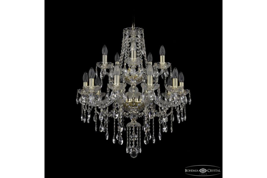 Подвесная люстра Bohemia Ivele Crystal 1415/10+5/220/2d G