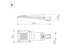 Уличный консольный светильник Arlight OXOR-GRES-663х252-90W Day4000 (GR, 150x80 deg, 230V) 055495