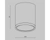 Потолочный светильник Maytoni Technical Hoop C086CM-GX53-MRD-BG