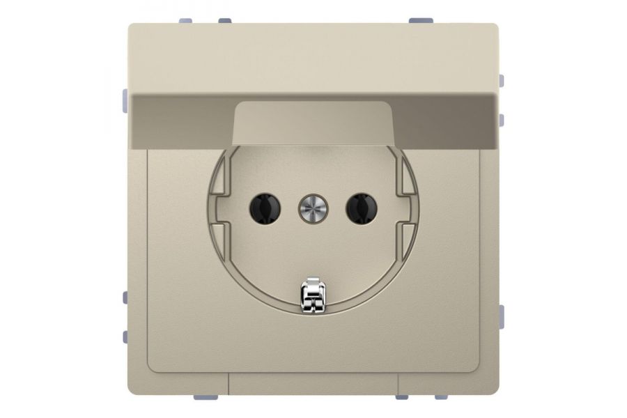 Розетка Schneider Electric Merten D-Life 16A с/з и крышкой MTN2310-6033
