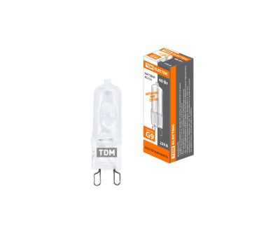 Лампа галогенная TDM Electric G9 40W 3000K матовая SQ0341-0057