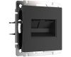 Розетка Werkel двойная Ethernet RJ-45 черный матовый W1182208 4690389157004