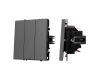 Выключатель 3 кл софт-тач серый базальт Arlight SWT-MK03-SFPL-GR (250V, 10A) 061799(1)