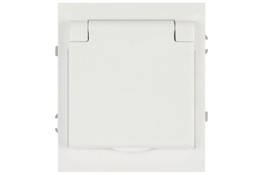 Розетка ЭРА Arktik 16-2103-01 с заземлением 2P+E Schuko со шторками с крышкой 16А-250В белый Б0070434