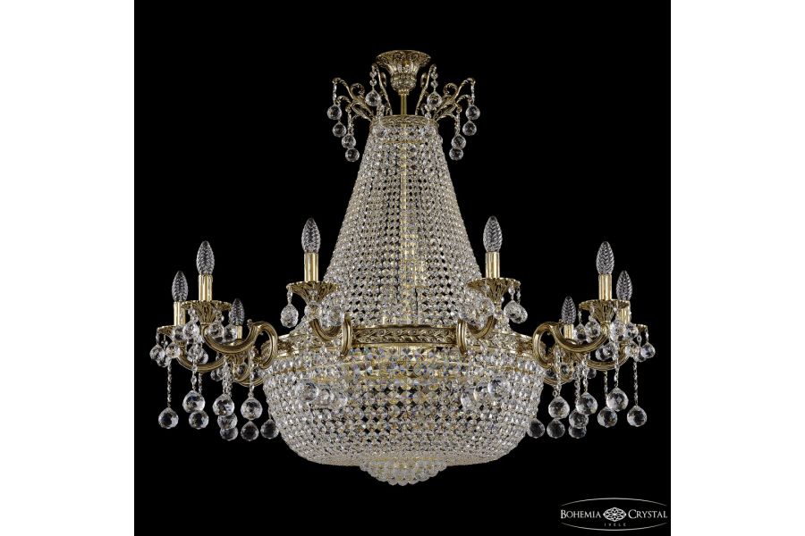 Потолочная люстра Bohemia Ivele Crystal 2228H210/10/106IV/Y1 GB
