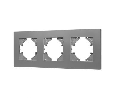 Рамка на 3 поста пластиковая Arlight FRM-PERIO-PL-3-GR 049756