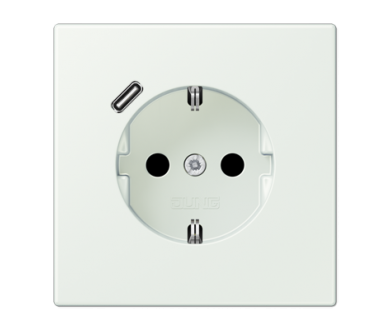 Розетка 2K+З USB Typ C Jung LC1520-18C210