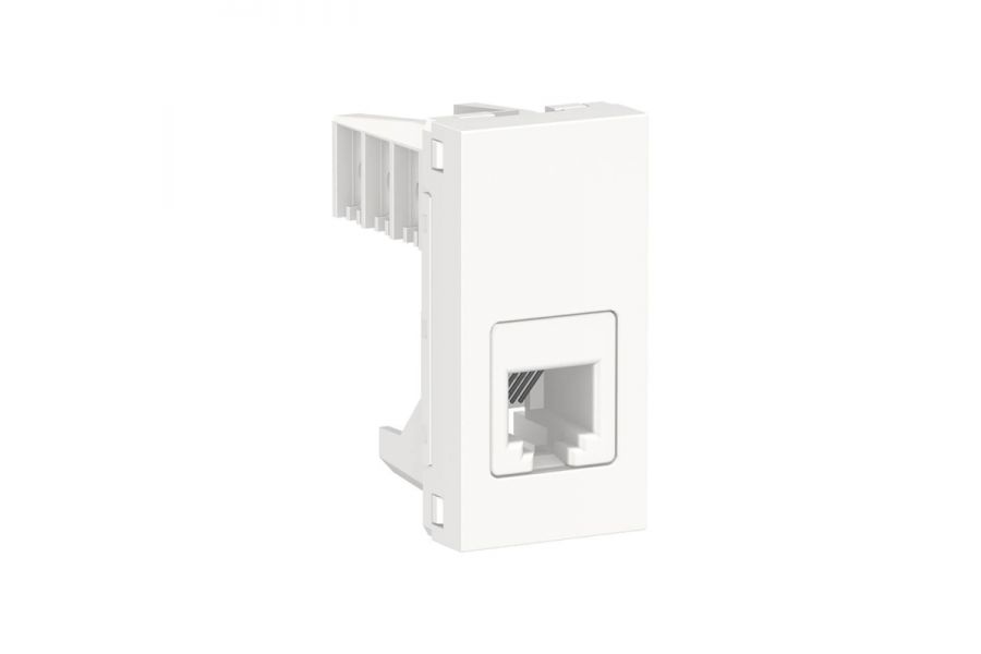 Розетка телефонная RJ12 одиночная Schneider Electric Unica Modular NU349118