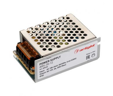 Блок питания Arlight ARS-35-12 (12V, 3A, 35W) 025332