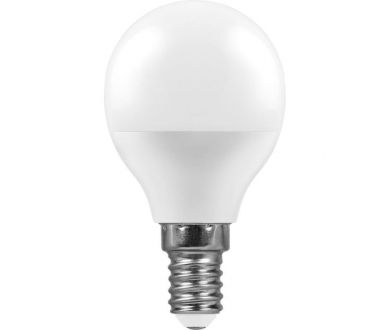 Лампа светодиодная Feron E14 11W 2700K Шар Матовая LB-750 25946