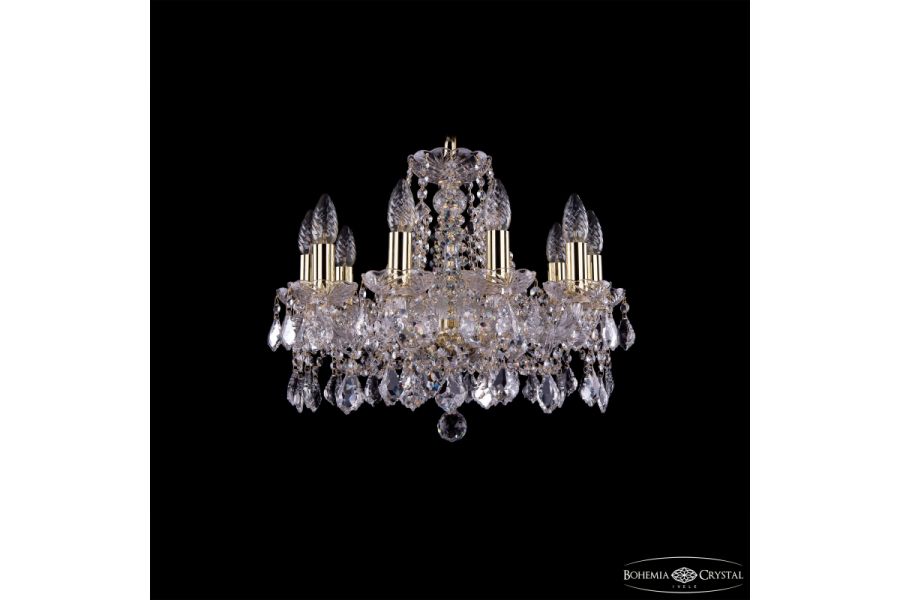 Подвесная люстра Bohemia Ivele Crystal 1413/10/165 G Leafs