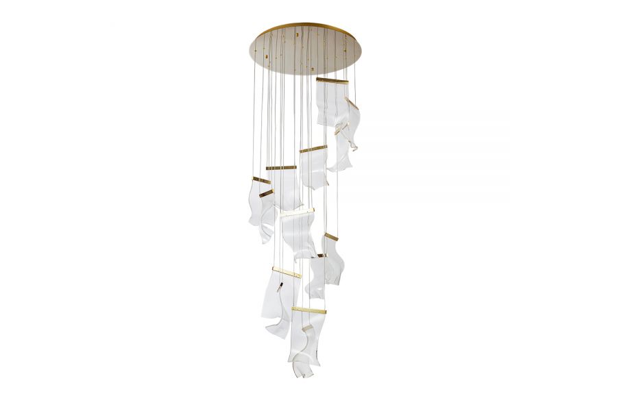 Каскадная люстра Arte Lamp Grappolo A2283SP-14GO