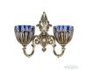 Бра Bohemia Ivele Crystal Verona 7203B14/2/175 GB P1 U Amber-Blue/H-1I