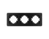 Рамка на 3 поста алюминиевая Arlight FRM-AKIRY-AL-3-BK 049729