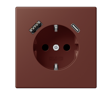 Купить Розетка 2K+З USB Typ AC Jung LC1520-15CA235 Розетка 2K+З USB Typ AC Jung LC1520-15CA235