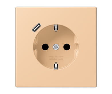 Купить Розетка 2K+З USB Typ C Jung LC1520-18C237 Розетка 2K+З USB Typ C Jung LC1520-18C237