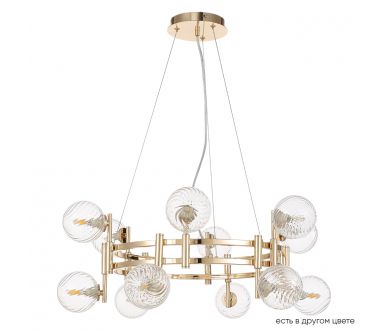 Подвесная люстра Crystal Lux LUXURY SP12 GOLD