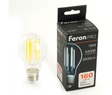 Светодиодная лампа Feron LB-1116 E27 16W 6400K 51237