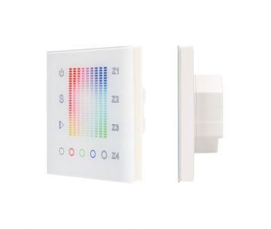 Панель Arlight Sens SR-2831AC-RF-IN White (220V,RGB,4зоны) 018202