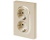 Розетка Эра Arktik 16-2105-04 двойная с заземлением 2X2P+E Schuko со шторками 16А-250В шампань Б0070457