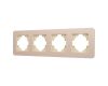 Рамка на 4 поста алюминиевая Arlight FRM-AKIRY-SFAL-4-GD 049745