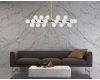 Люстра на штанге Lumina Deco Marsiada LDP 6033-24 BK+GD