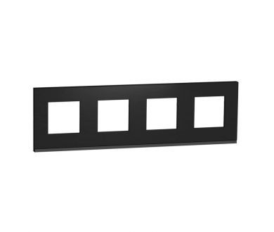 Рамка 4-постовая Schneider Electric Unica New NU600887