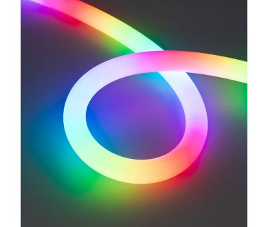 Светодиодная лента герметичная Arlight SPI-MOONLIGHT-TOP-F180-D25mm 12V RGB-PX2 360deg (20 W/m, IP65, 3535, 3m, wire x1) 037564
