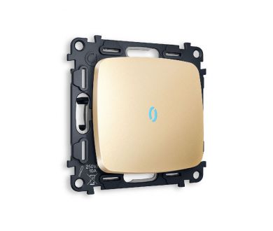 Комплект механизма 1-кл проходного выключателя с подсветкой Ambrella Volt Omega MO602040
