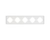 Рамка пластиковая на 5 постов Arlight FRM-TENDO-SFPL-5-GD 054658