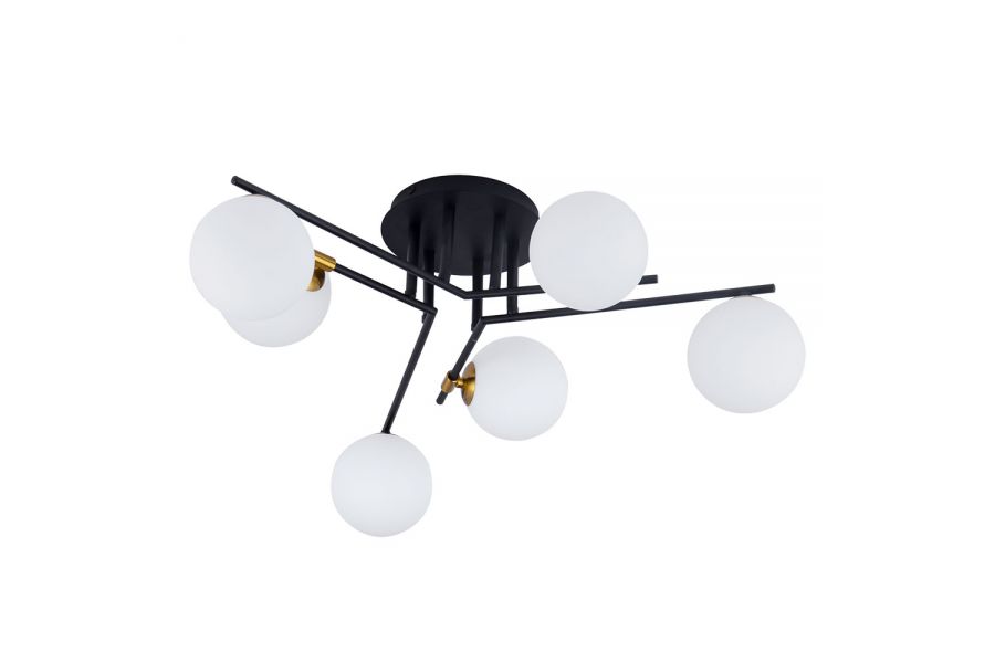 Потолочная люстра Arte Lamp Gemini A2243PL-6BK