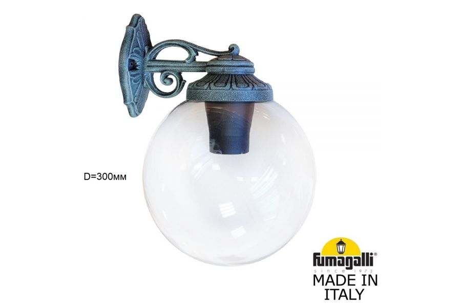Уличный настенный светильник Fumagalli Globe 300 G30.131.000.VXF1RDN