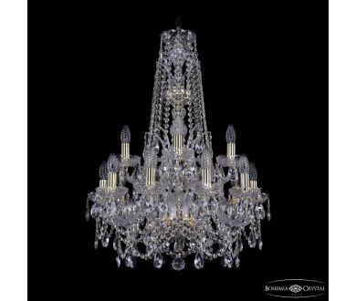Подвесная люстра Bohemia Ivele Crystal 1411/10+5/195/XL-80/2d G