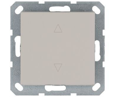 Выключатель одноклавишный для штор 10A 250V с накладкой, цвет Тауп Jasmart G3018T