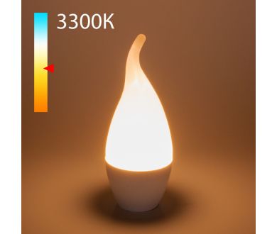 Светодиодная лампа Elektrostandard свеча на ветру матовая E14 6W 3300K 4690389173011