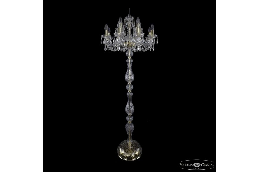Торшер Bohemia Ivele Crystal 1402T1/8+4/195-165 G