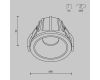 Встраиваемый светильник Maytoni Technical Alfa LED DL043-01-10W3K-RD-W