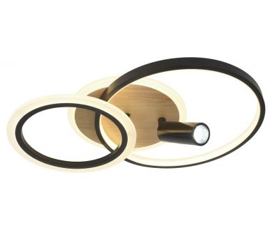 Потолочный светильник Эра Модерн Rondo CLL-1 85W 3K-6,5K RC BK