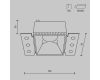 Встраиваемый светильник Maytoni Technical Share DL051-01-GU10-SQ-WB